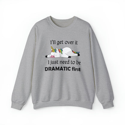 Dramatic Unicorn Crewneck Sweatshirt