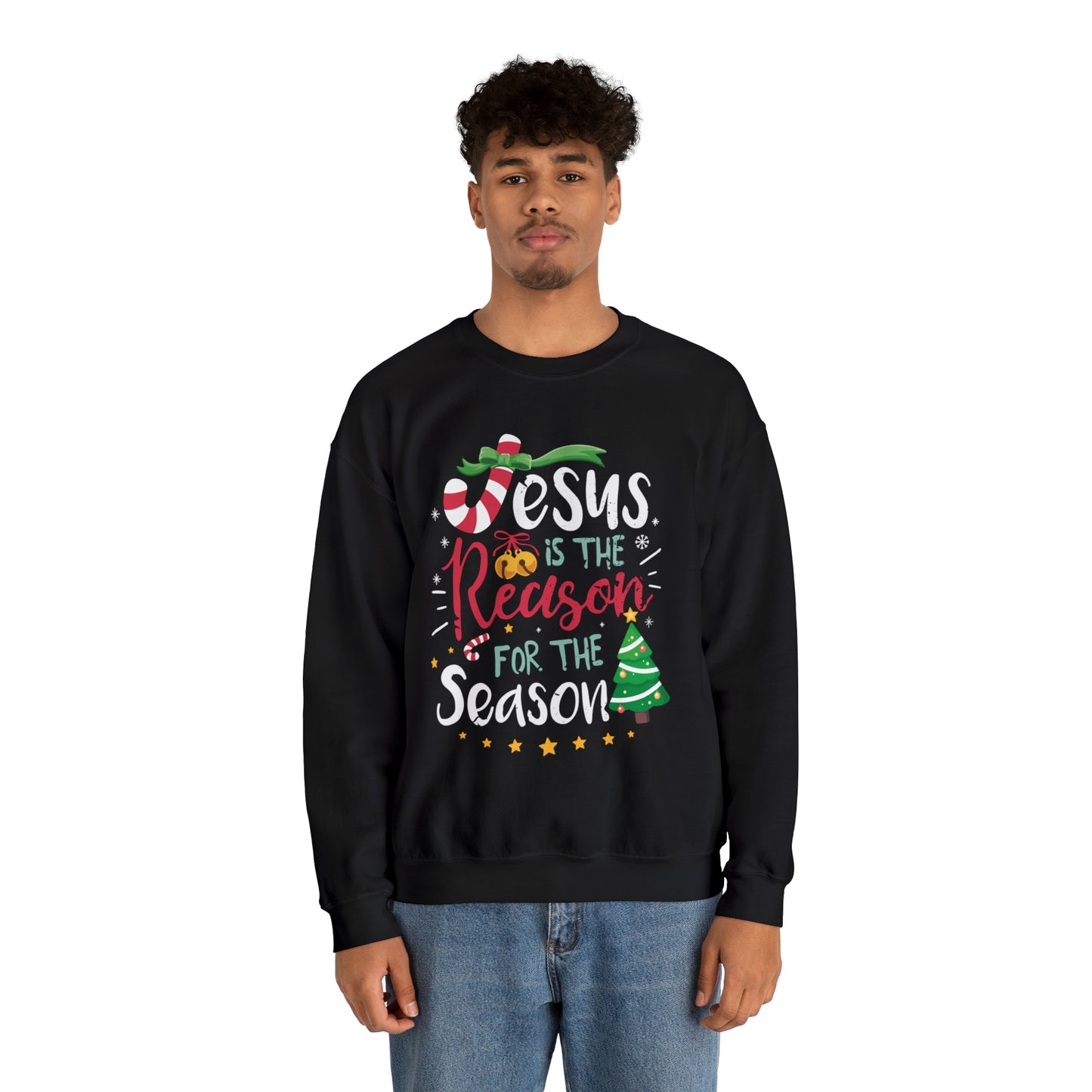 Jesus is the reason Christmas Crewneck Sweatshirt