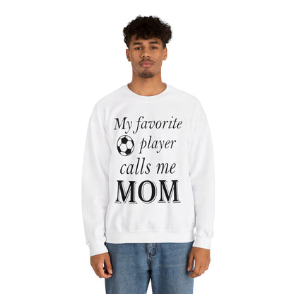 Mom Favorite Soccer player Crewneck Sweatshirt