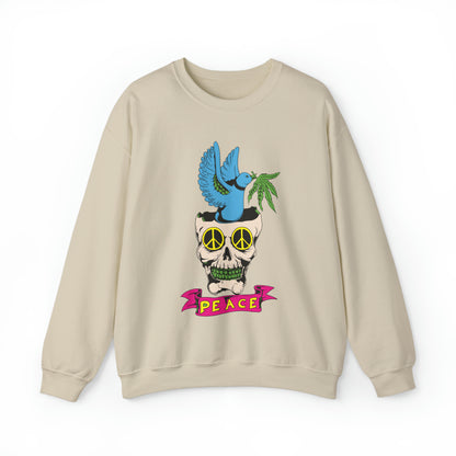 Peace Hippie Bird Crewneck Sweatshirt