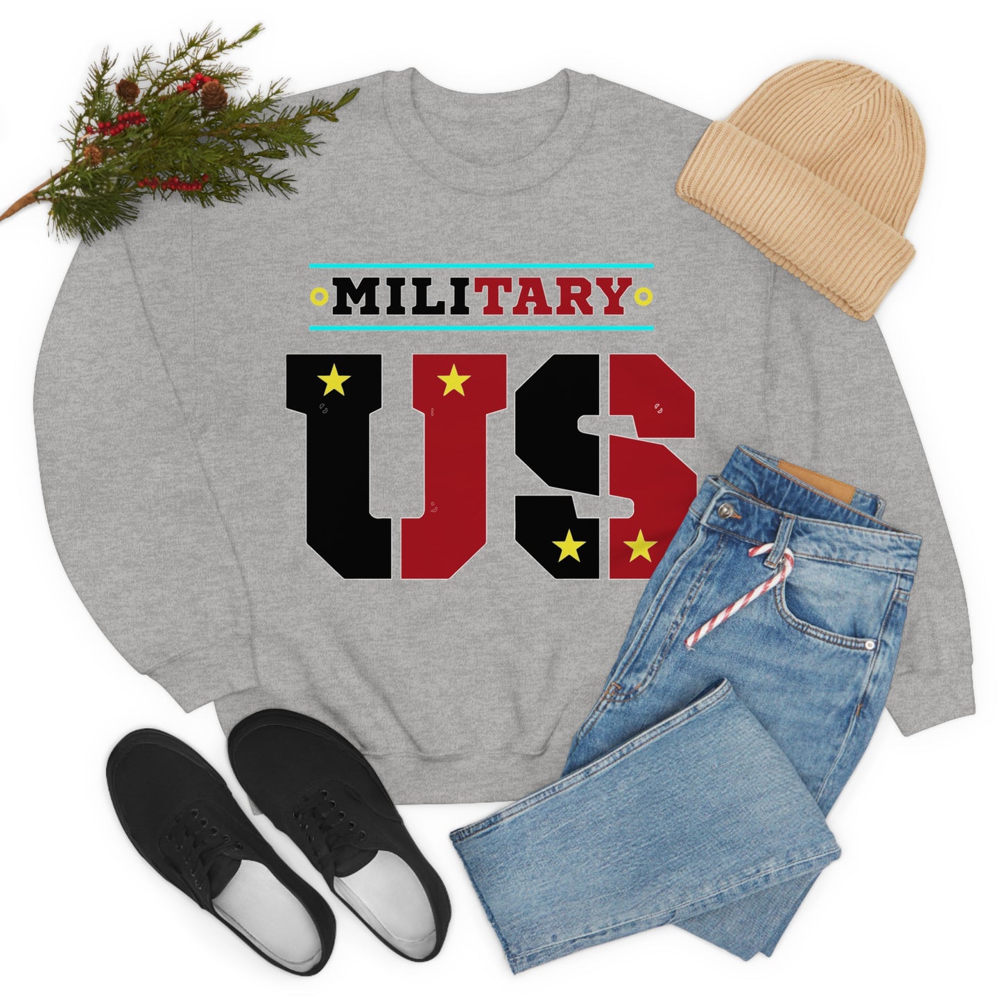 United States Military Crewneck Sweatshirt