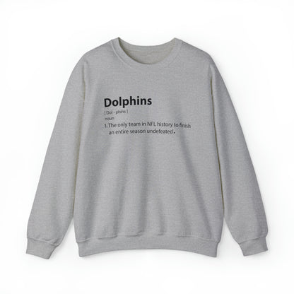 Dolphins definition Crewneck Sweatshirt