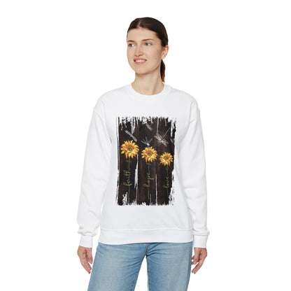 Sunflowers Faith hope love Crewneck Sweatshirt