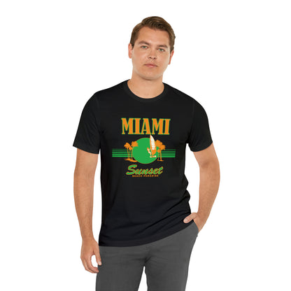 Miami Sunset Beach Paradise T-Shirt