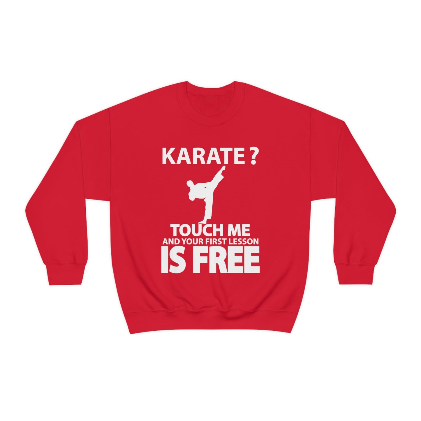 karate first lesson free Crewneck Sweatshirt