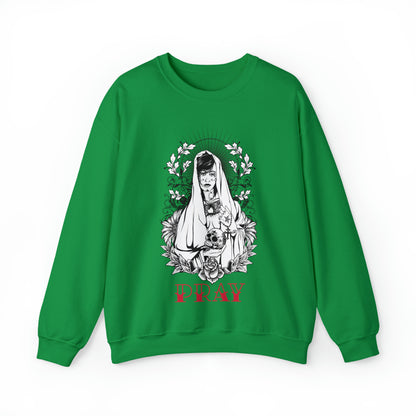 Pray Tattoo Crewneck Sweatshirt