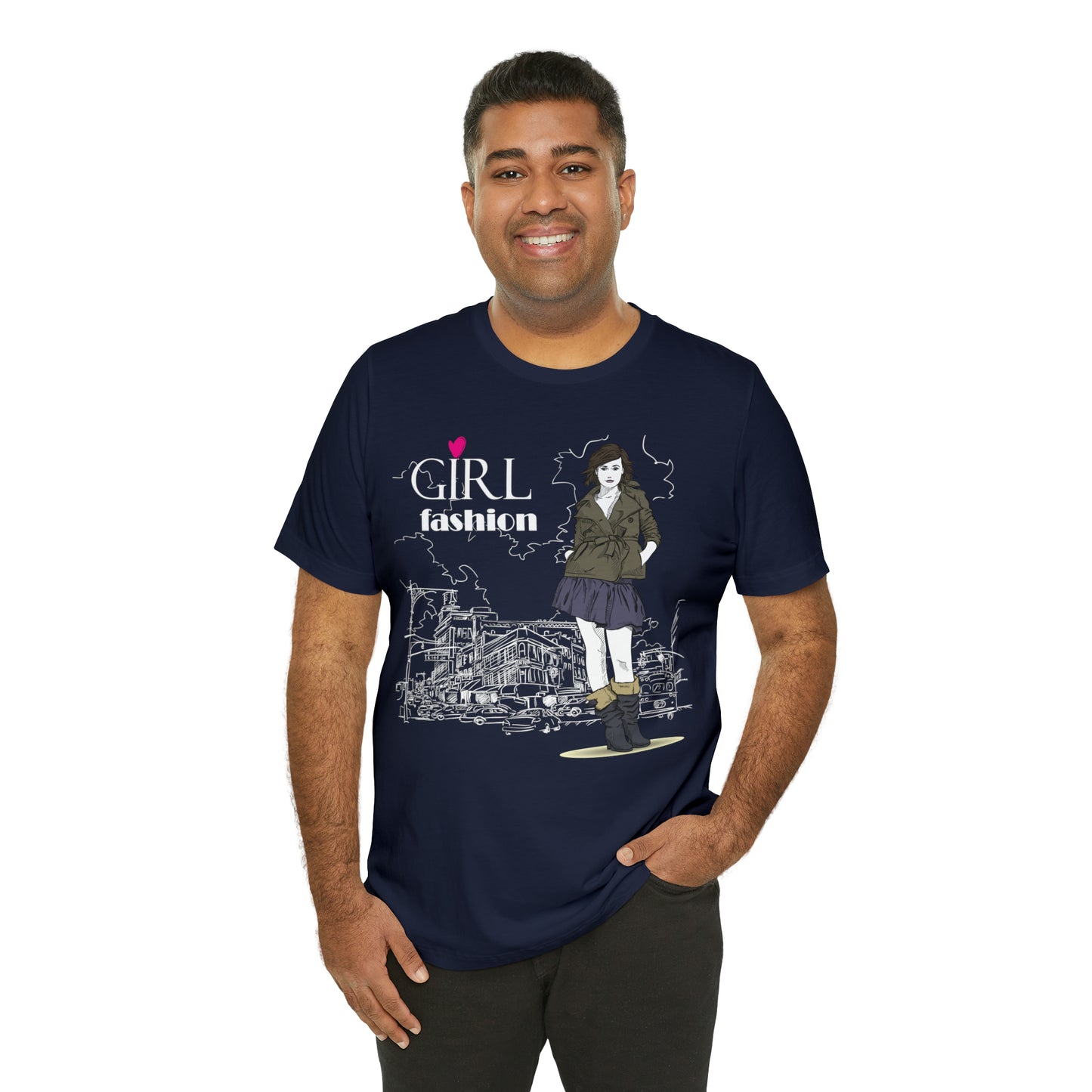 Girl with fashion T-Shirt