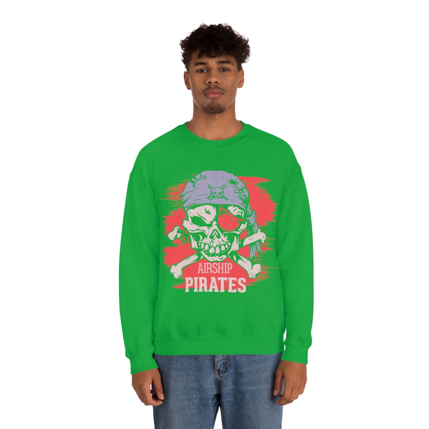 Airship Skull Pirate Crewneck Sweatshirt