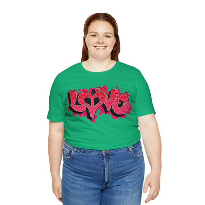 Peace and Love graffiti T-Shirt