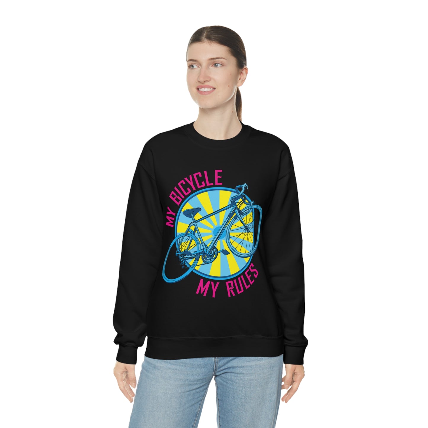 My bicycle_My rules Crewneck Sweatshirt