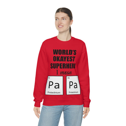 World Okayest Superhero Crewneck Sweatshirt