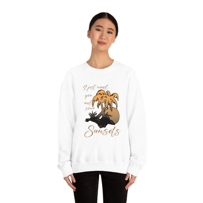 Just You and Some Sunsets Crewneck Sweatshirt