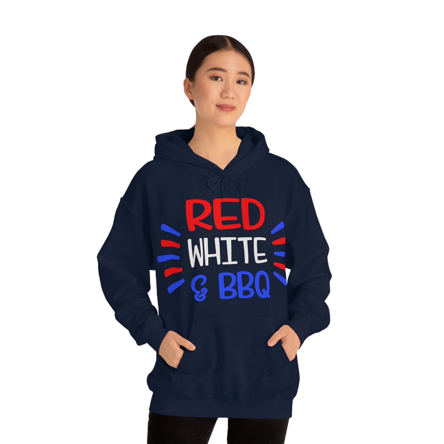 Red White BBQ Hoodie