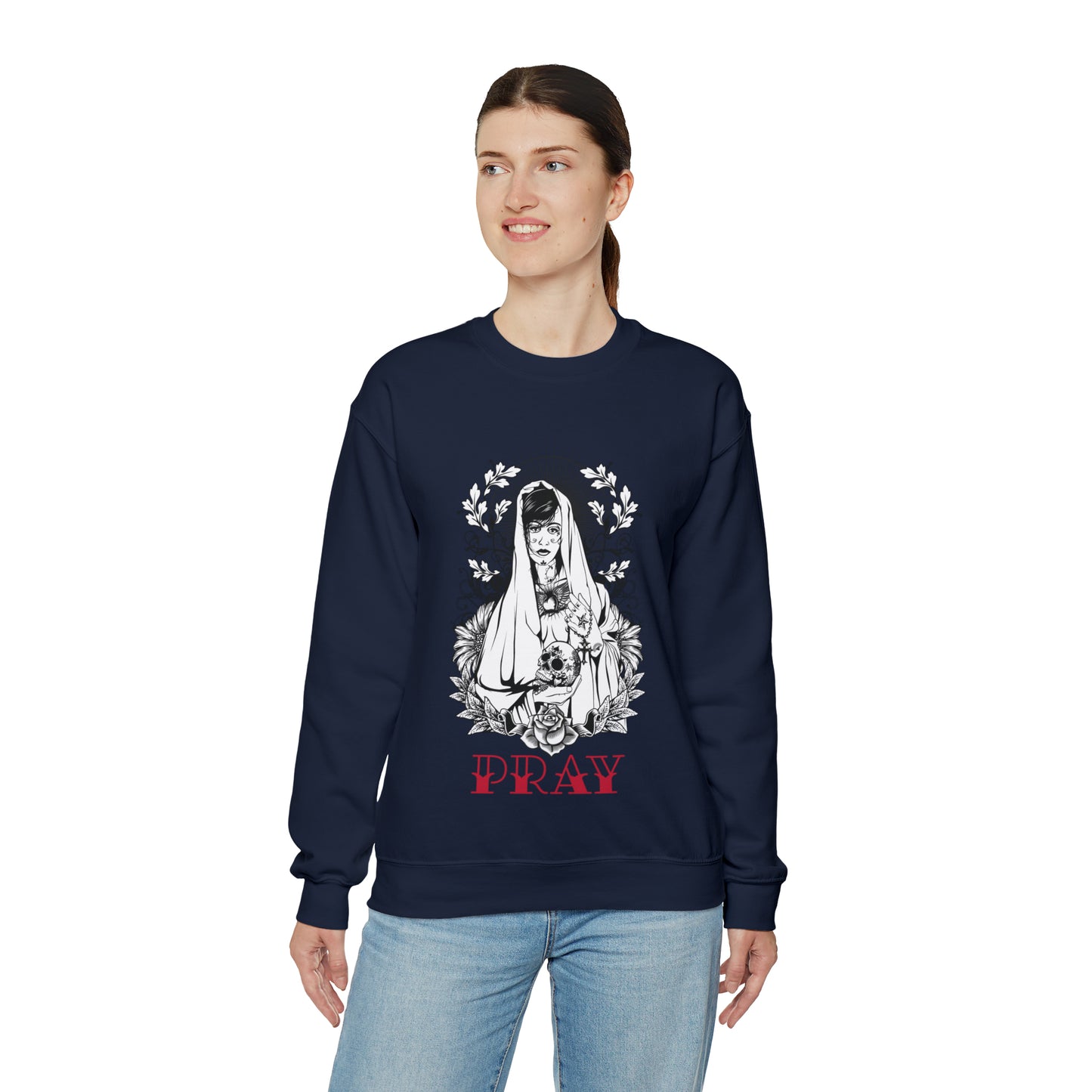 Pray Tattoo Crewneck Sweatshirt