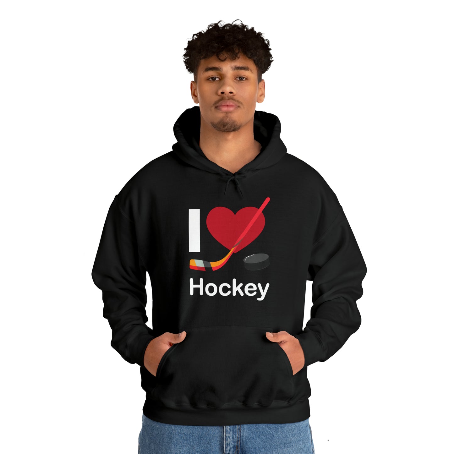 I love hockey Hoodie