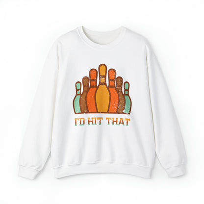 I'd hit that bowling vintage  Crewneck Sweatshirt