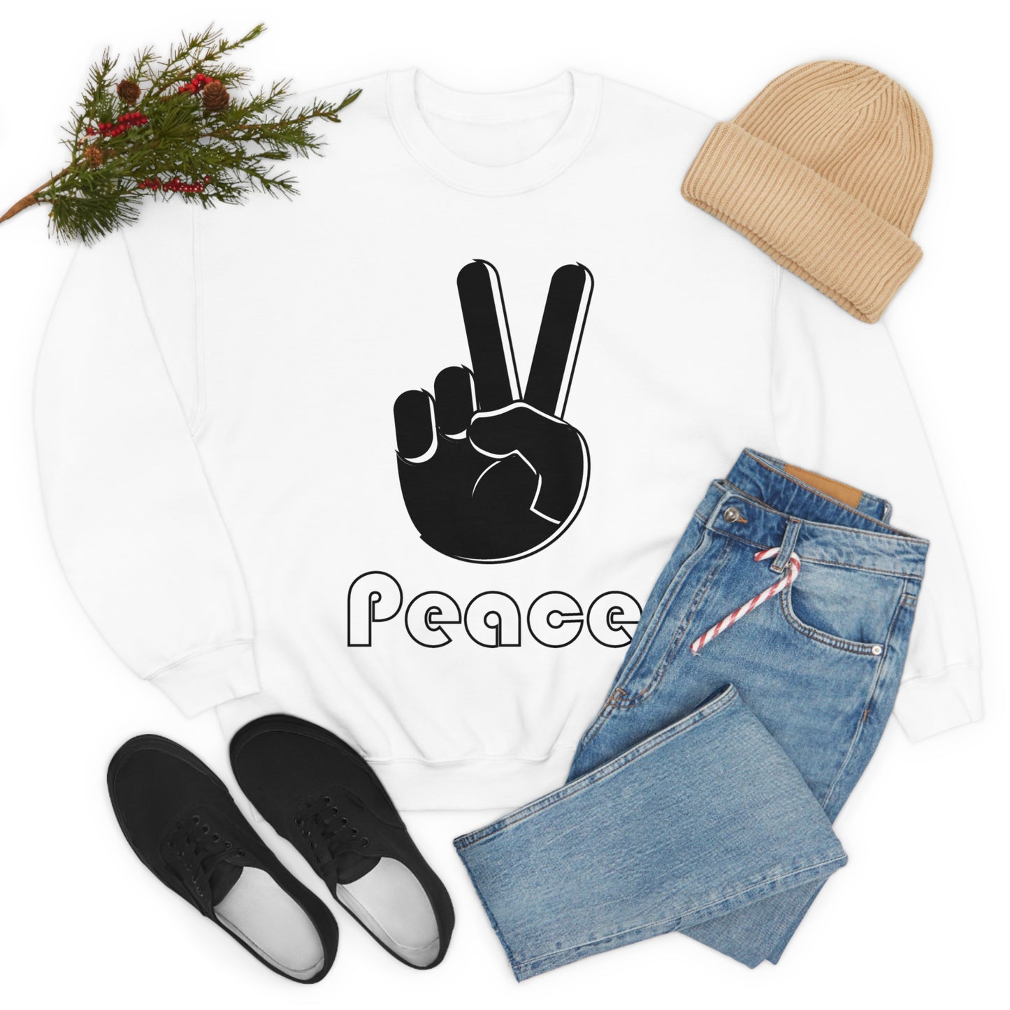 Peace Hand Crewneck Sweatshirt