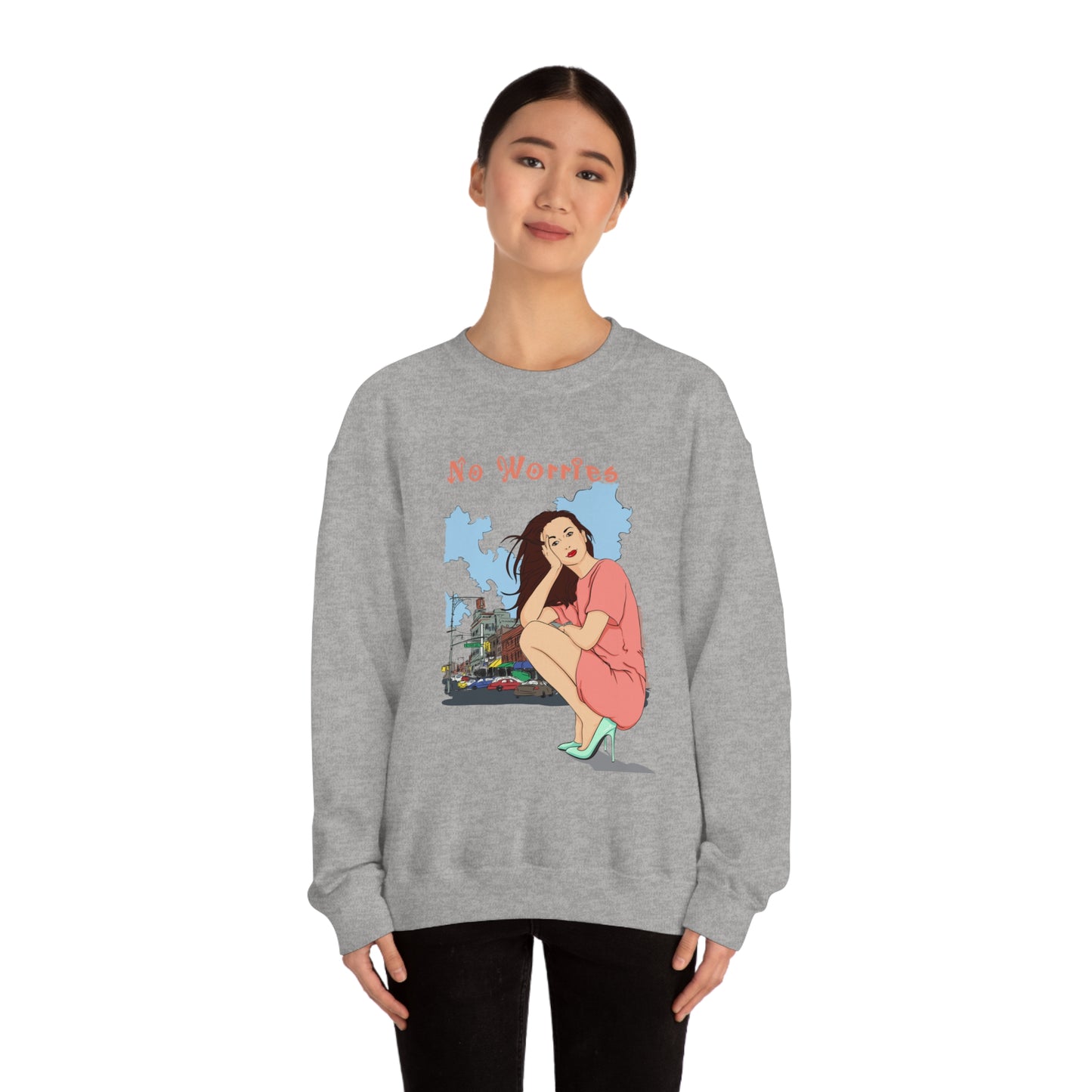 No worries Crewneck Sweatshirt