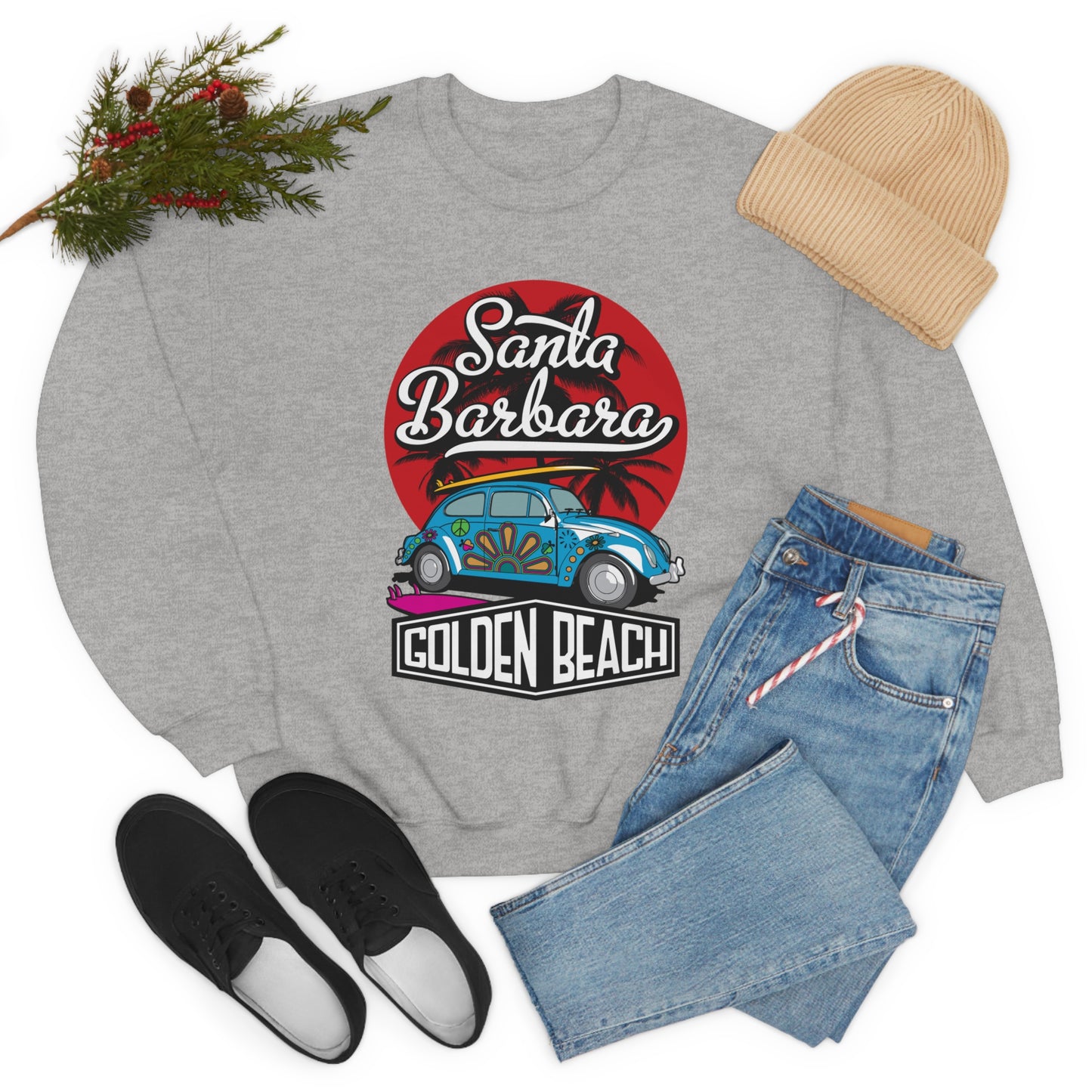 Golden Beach Buggy Crewneck Sweatshirt