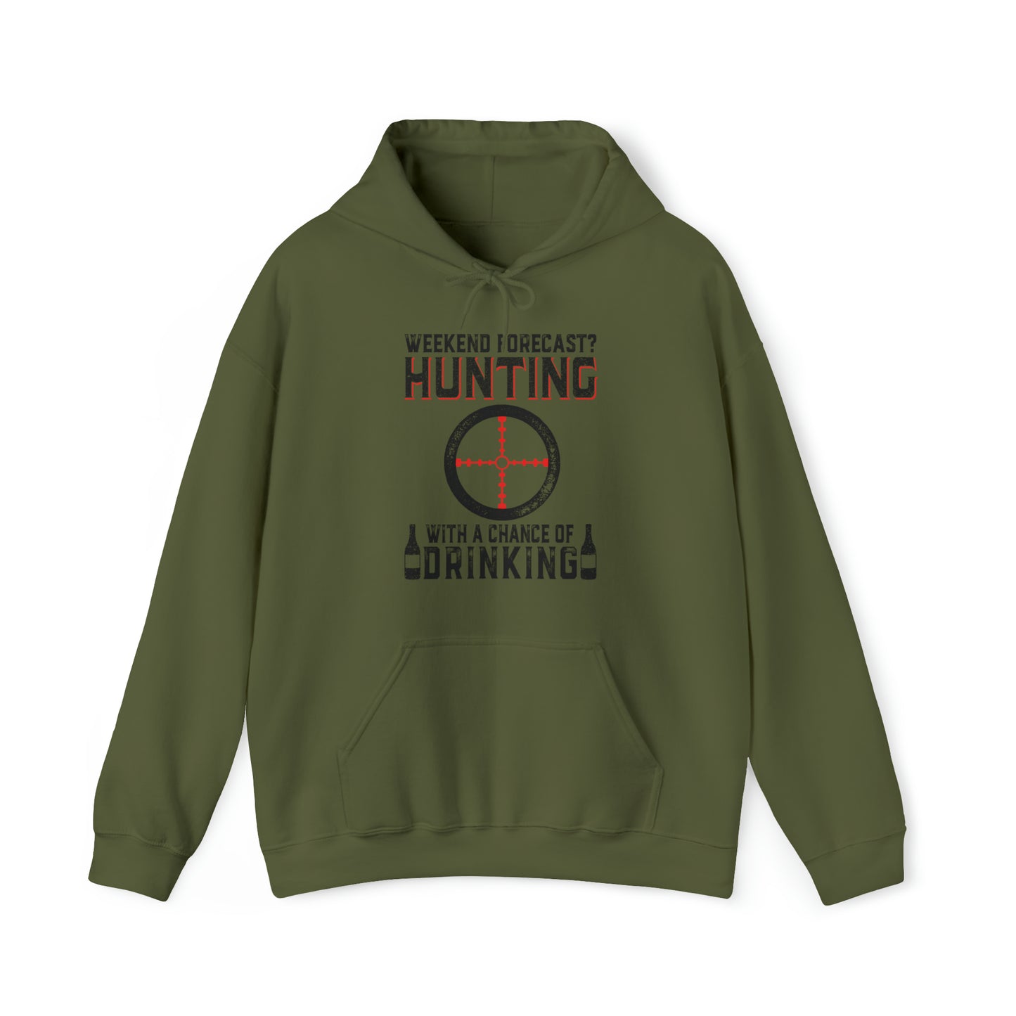 Weekend forecast hunting with a chance of drinking Hoodie