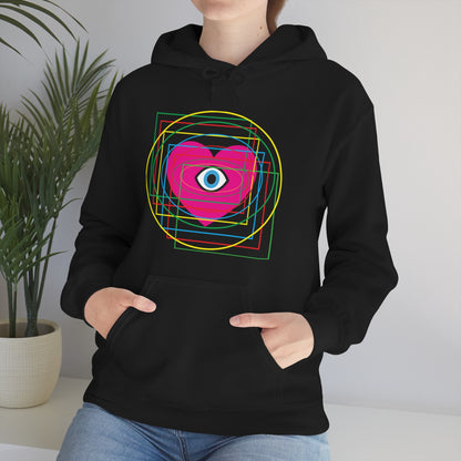 Eye Love in all dimension Hoodie