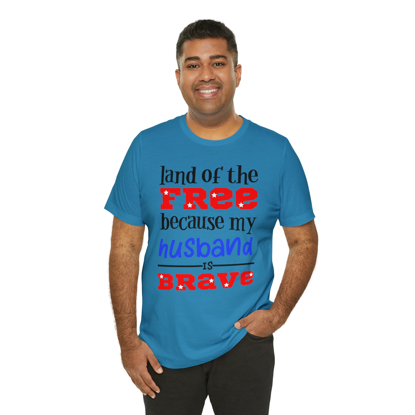 U.S.A the Land of the free Husband T-Shirt