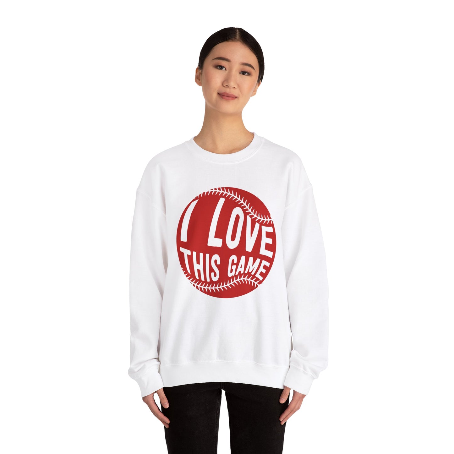 I Love This Game Baseball Crewneck Sweatshirt