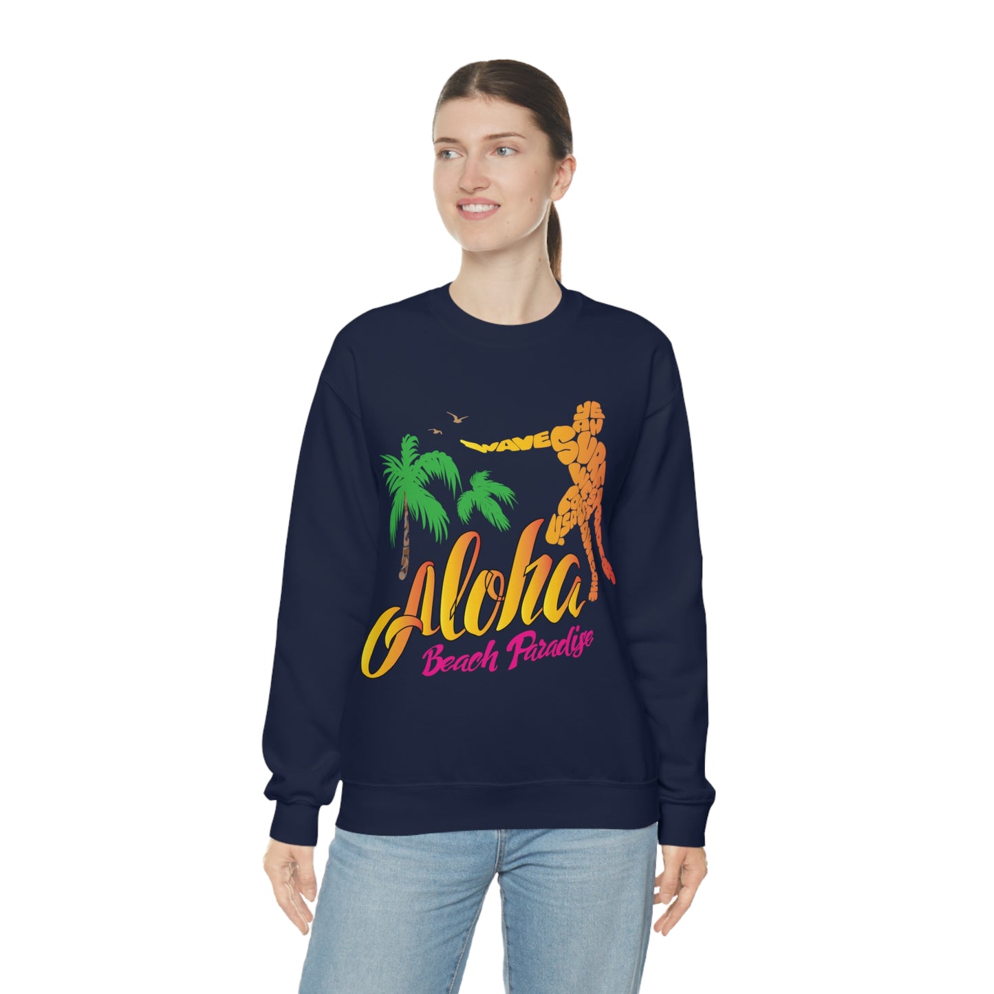 Aloha Beach Paradise Crewneck Sweatshirt