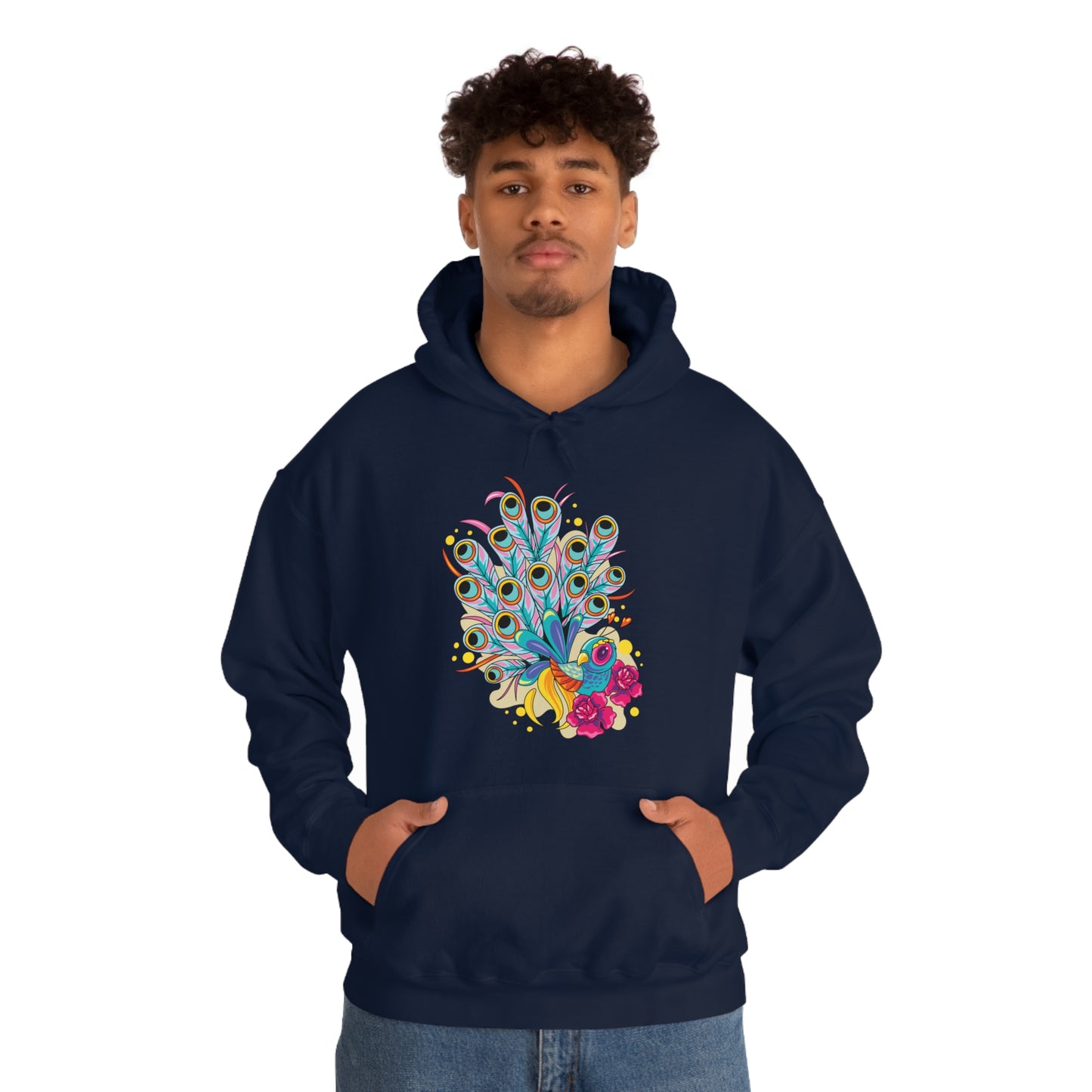 Colorful Peacock Hoodie