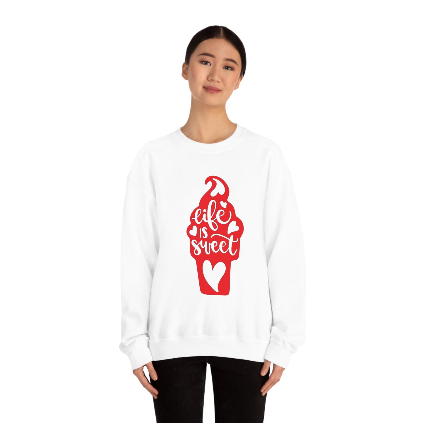 Life_is_sweet Crewneck Sweatshirt