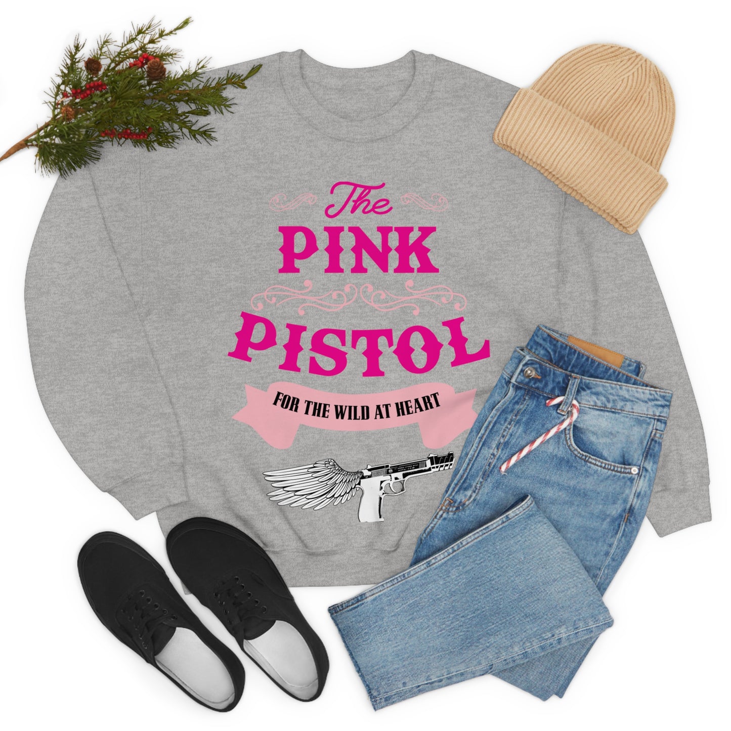 The Pink Pistol Crewneck Sweatshirt