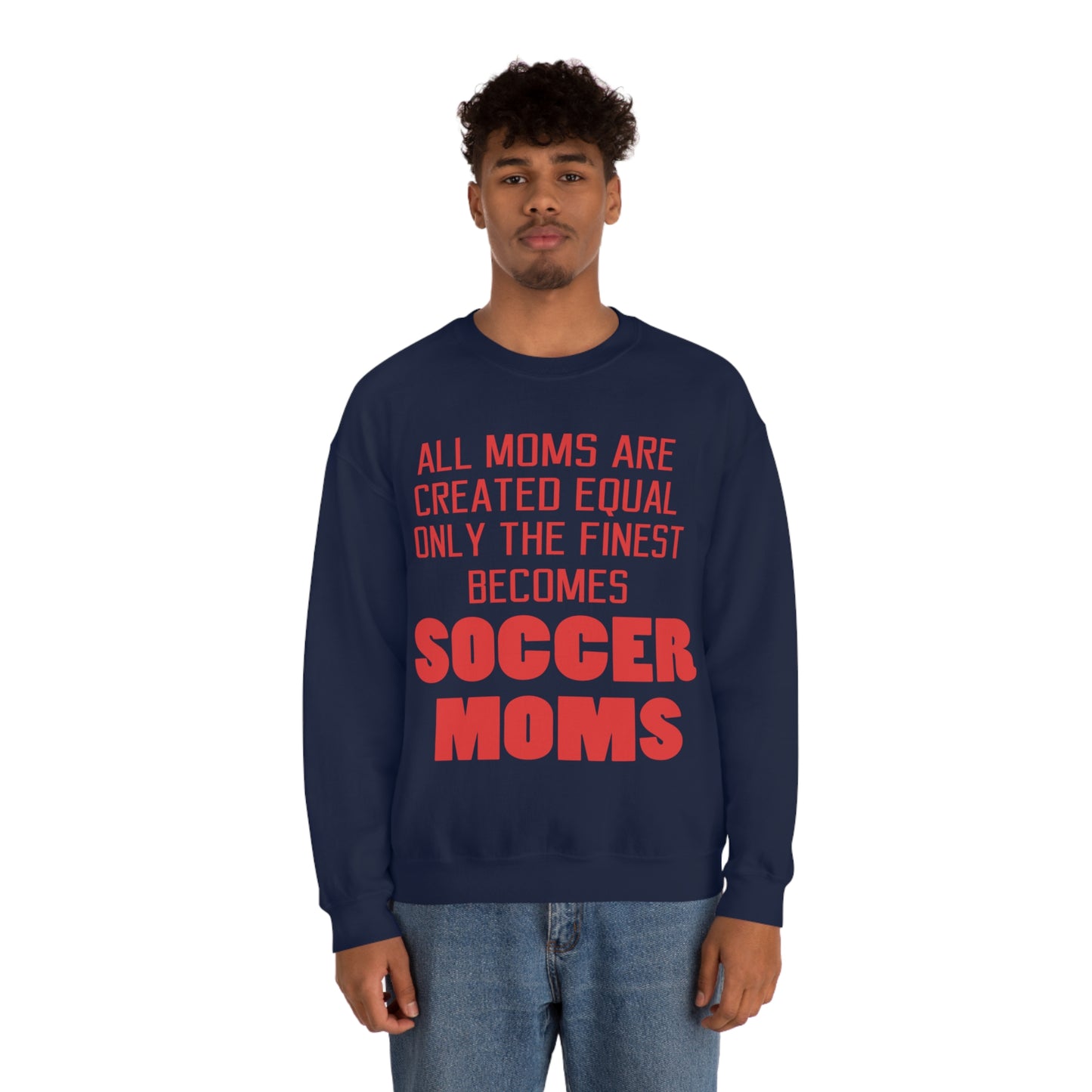 Finest soccer mom Crewneck Sweatshirt