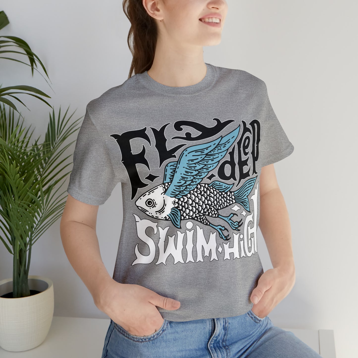 Fly deep swim high T-Shirt