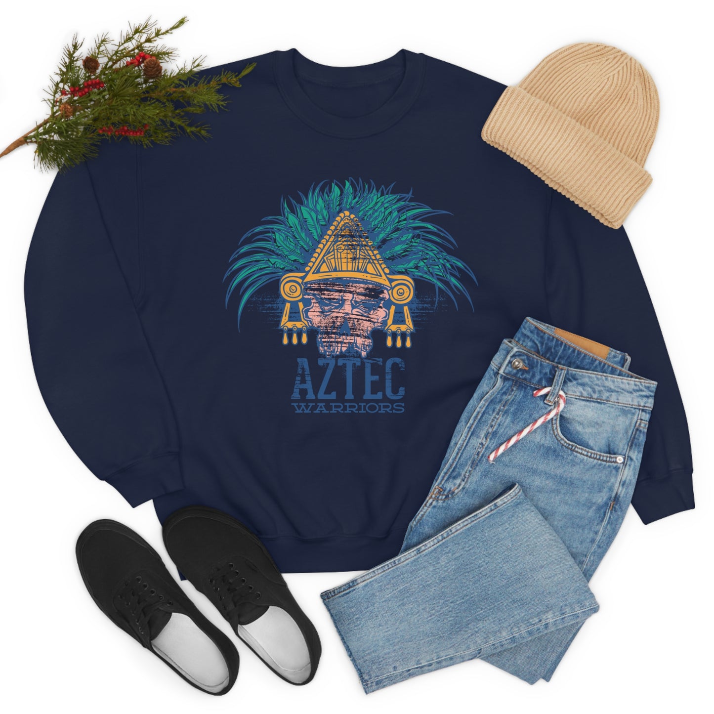 Aztec Warrior Crewneck Sweatshirt