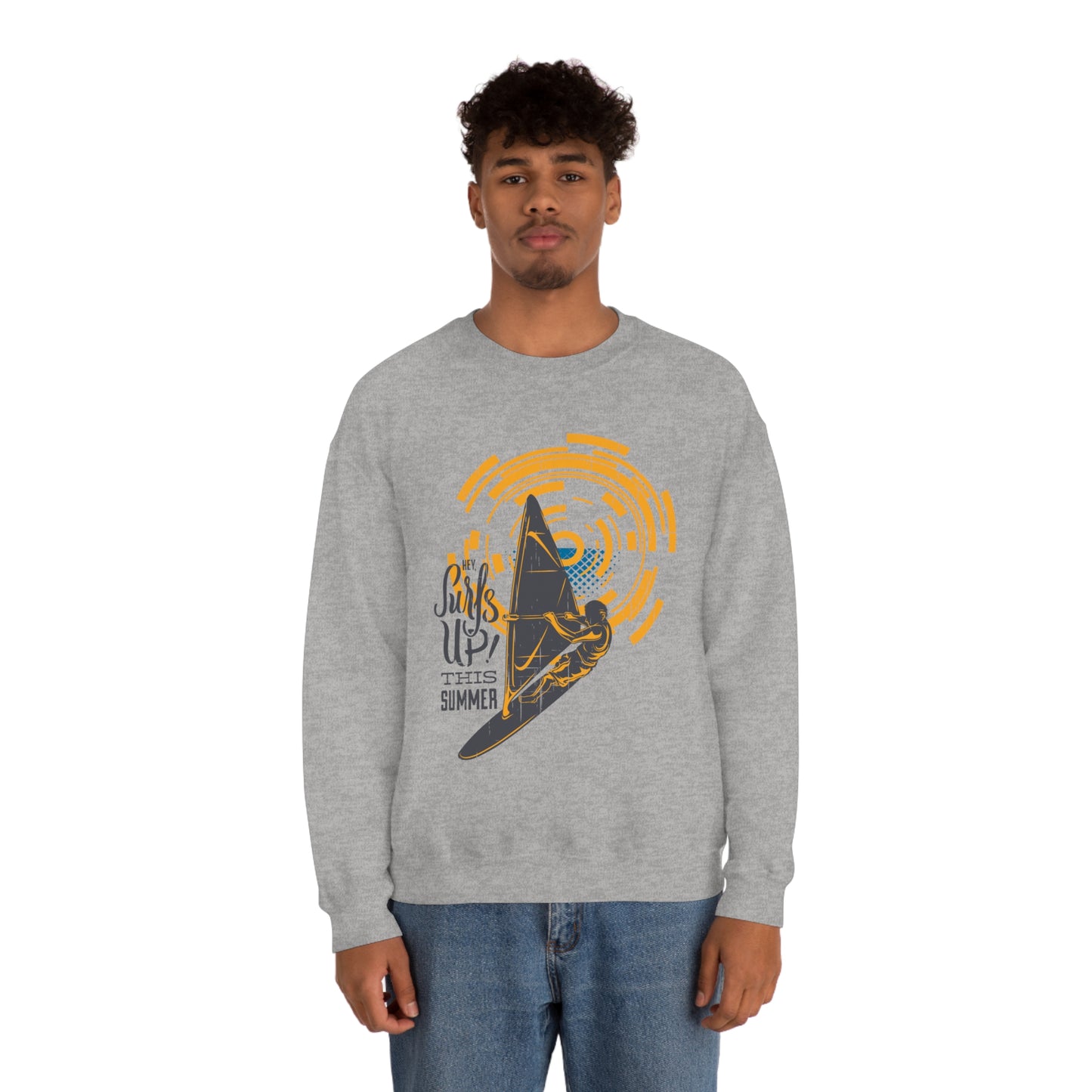 Surfs Up This Summer! Crewneck Sweatshirt