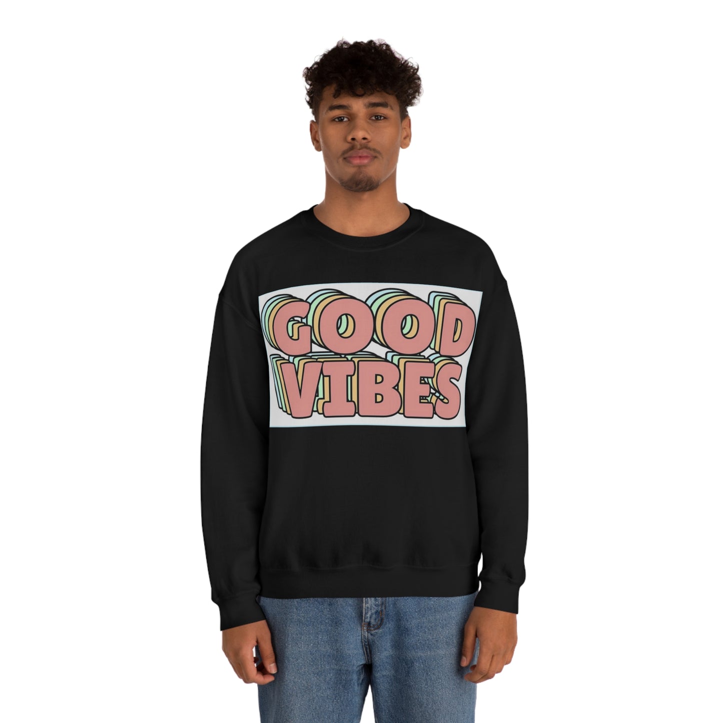 Good Vibes 3D Crewneck Sweatshirt