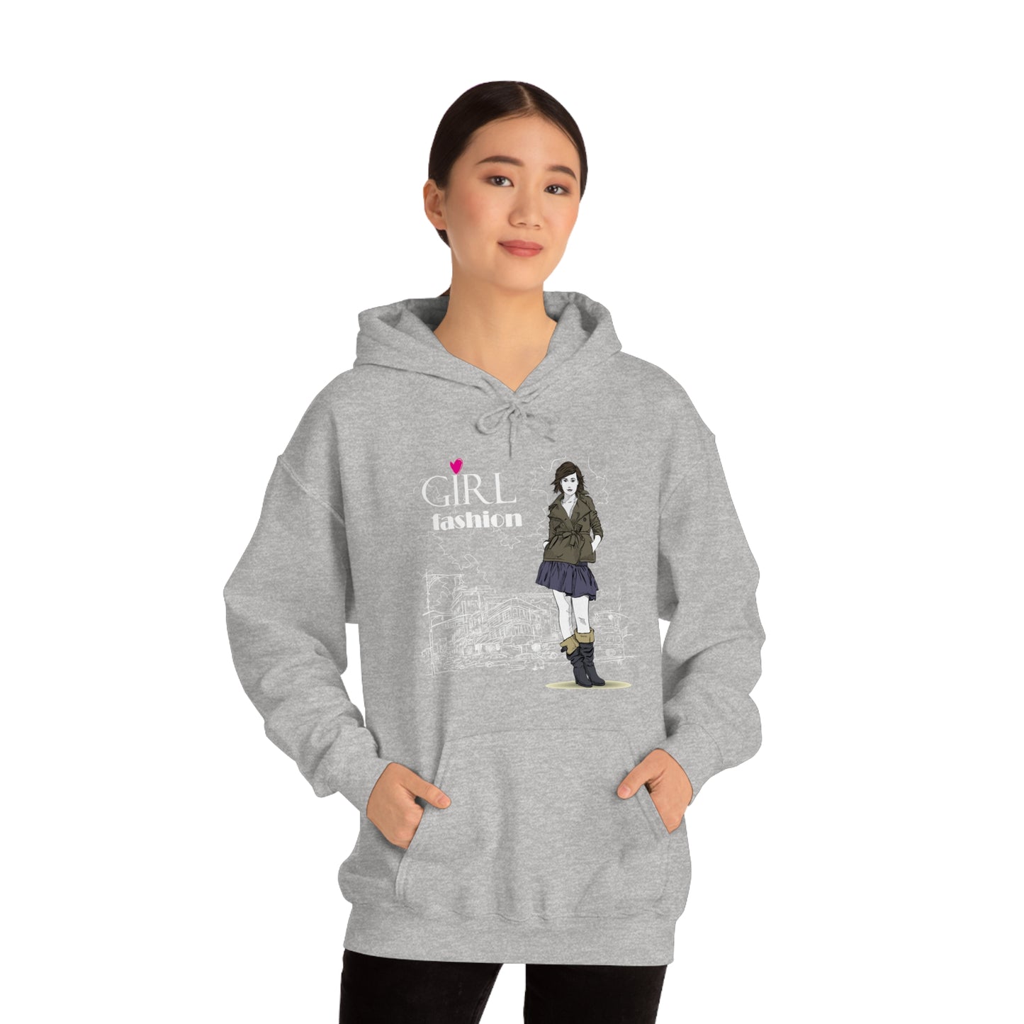 Girl with fashion Hoodie