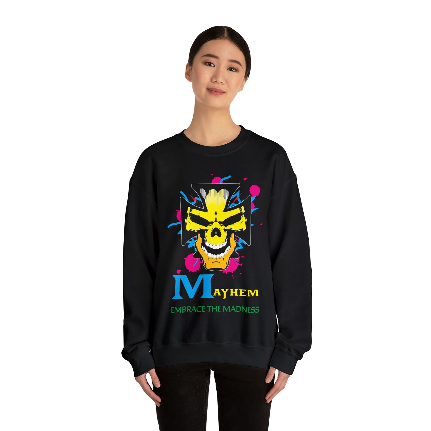 Mayhem embrace madness Crewneck Sweatshirt