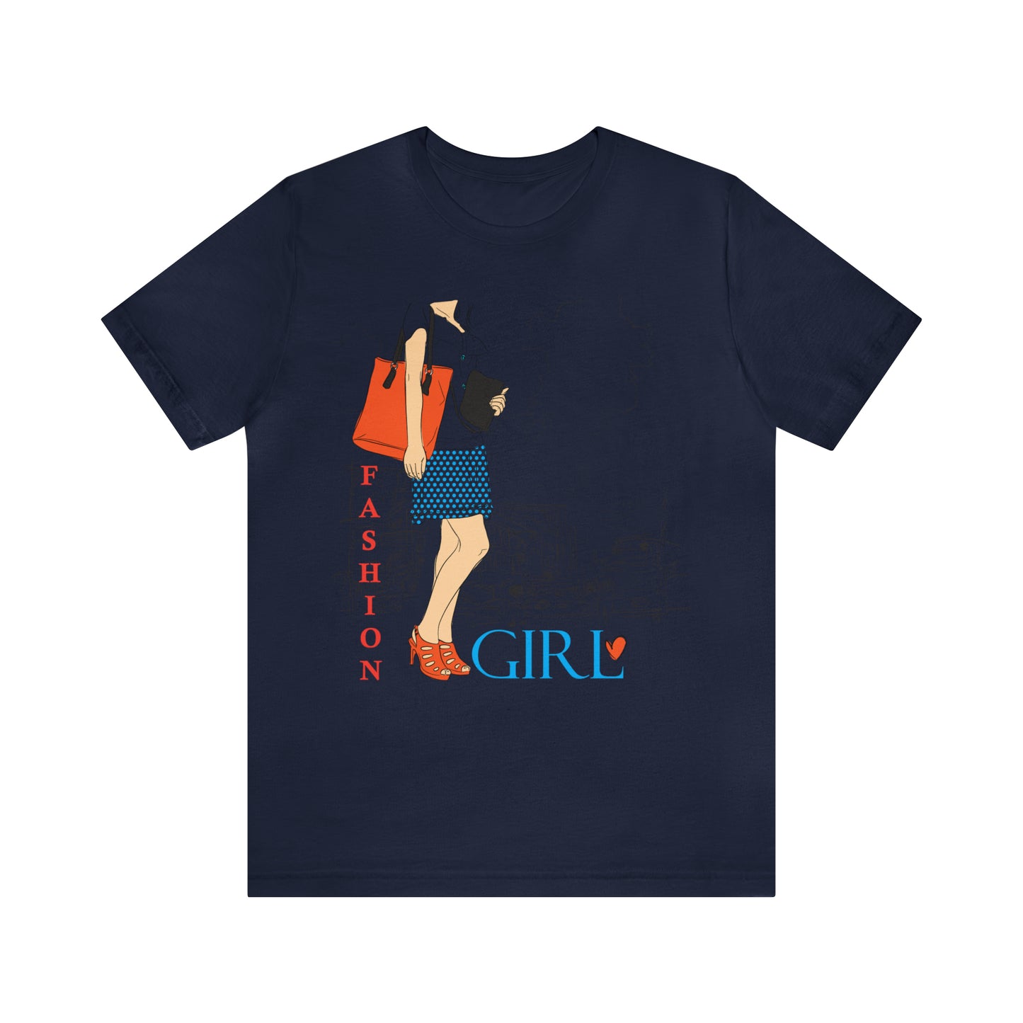 Fashion girl with a bag T-Shirt