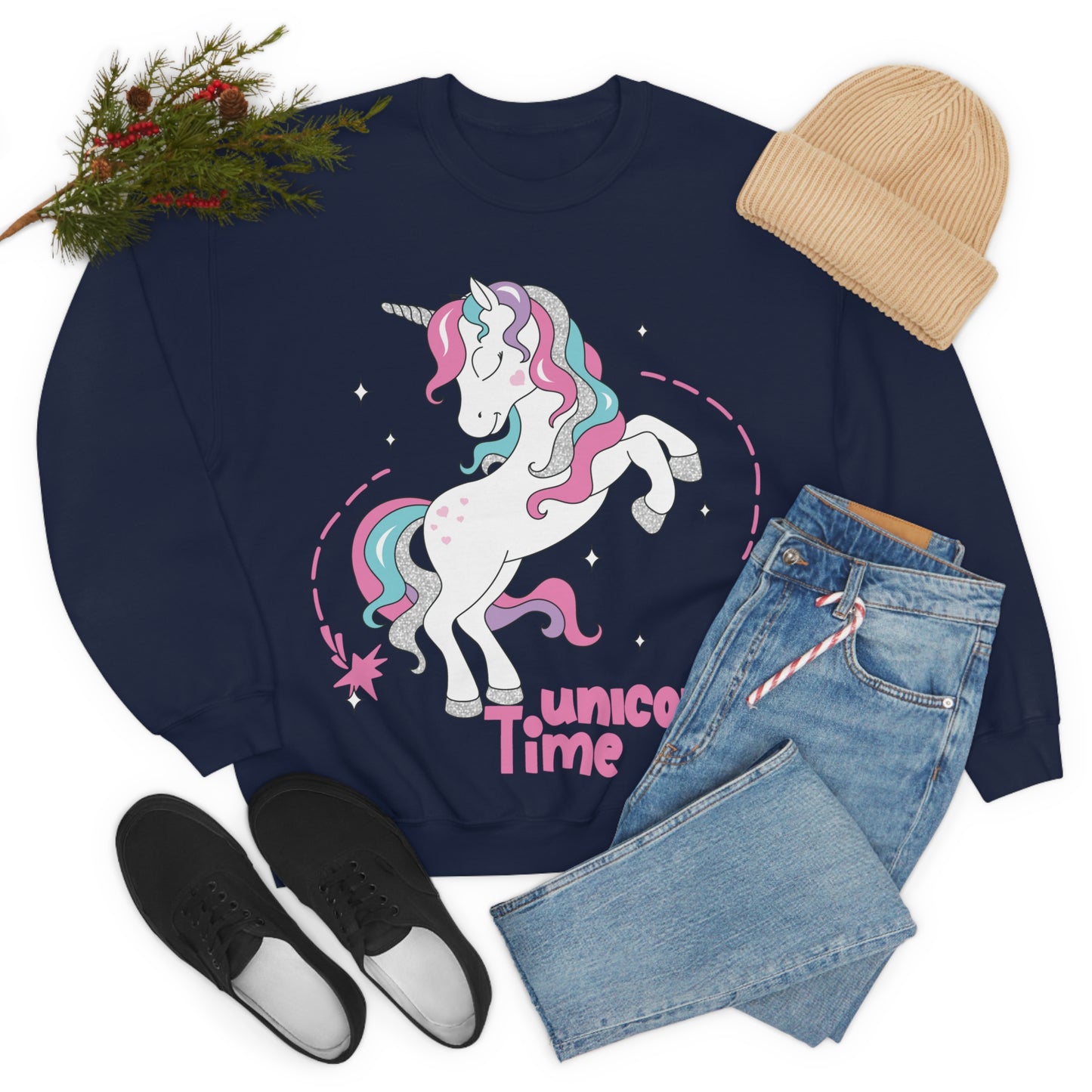 Unicorn time Crewneck Sweatshirt