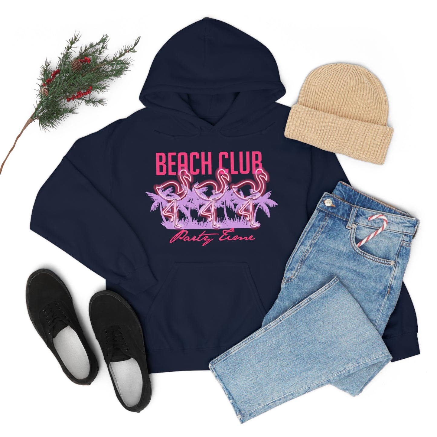 Beach Club Party Time Hoodie