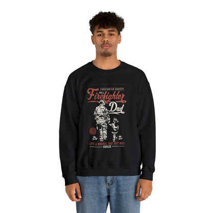 Firefighter Dad Crewneck Sweatshirt