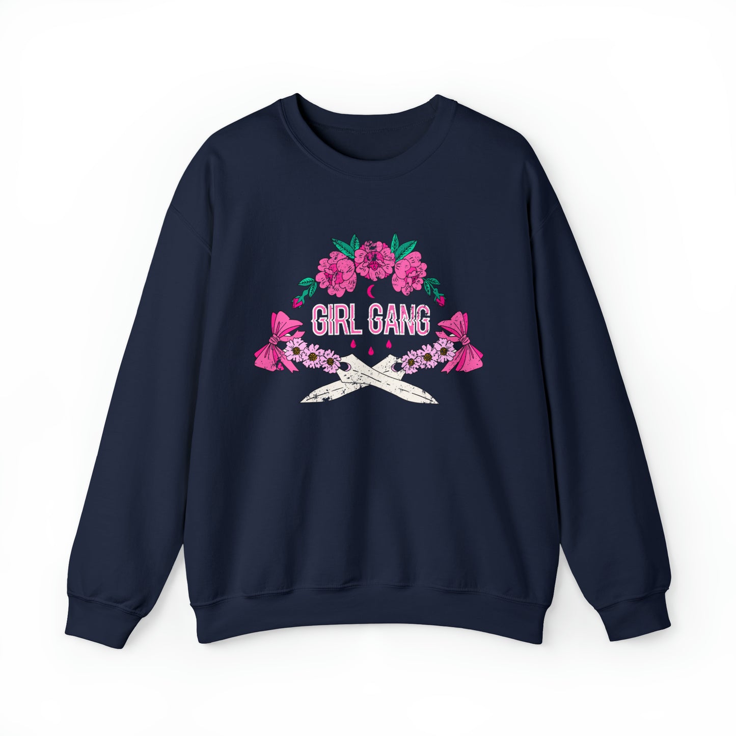 Girl Gang Beauty and Dangerous Crewneck Sweatshirt