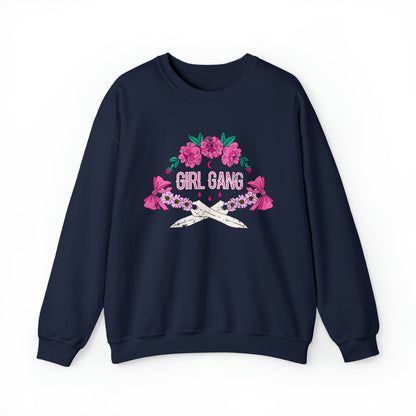 Girl Gang Beauty and Dangerous Crewneck Sweatshirt