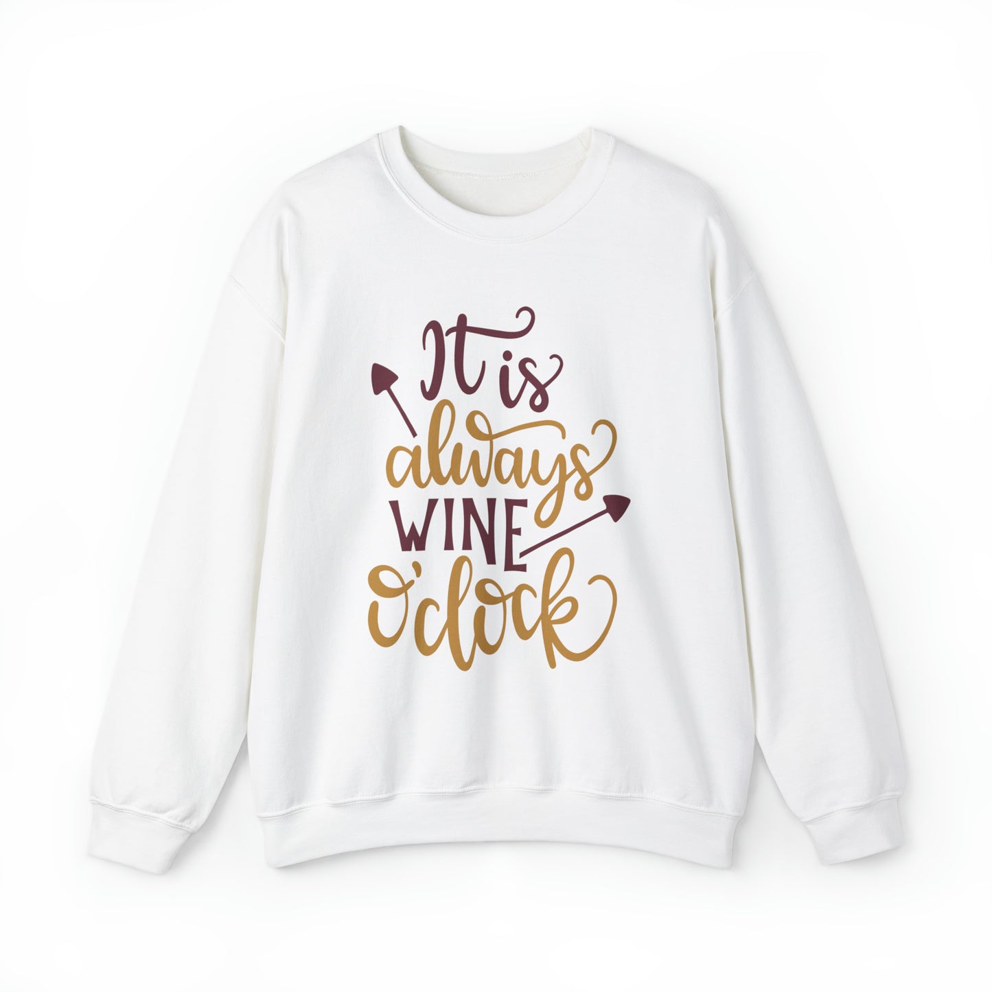 It_is_always_wine_oclock Crewneck Sweatshirt