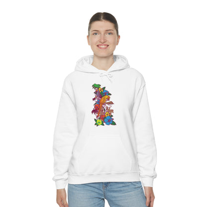 Parrot Jungle Floral Hoodie