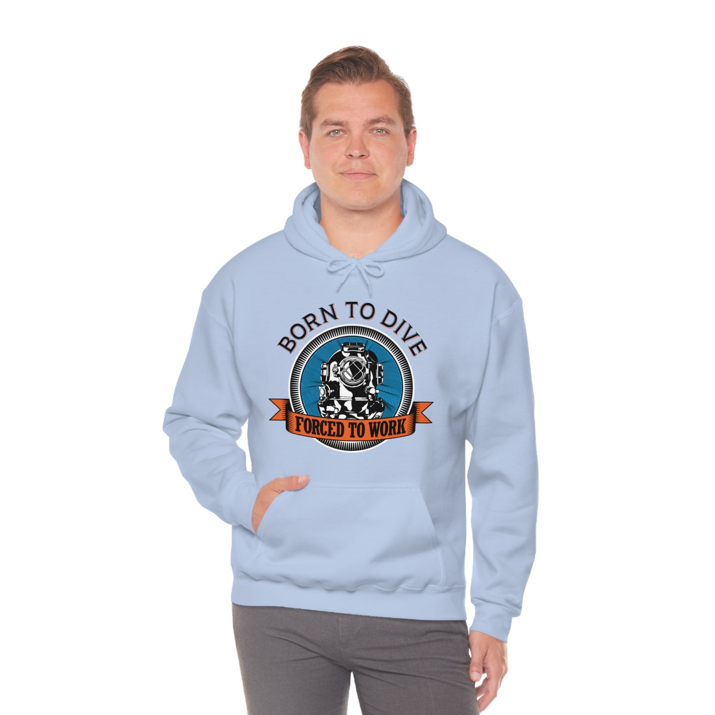 Born to dive force to work Hoodie