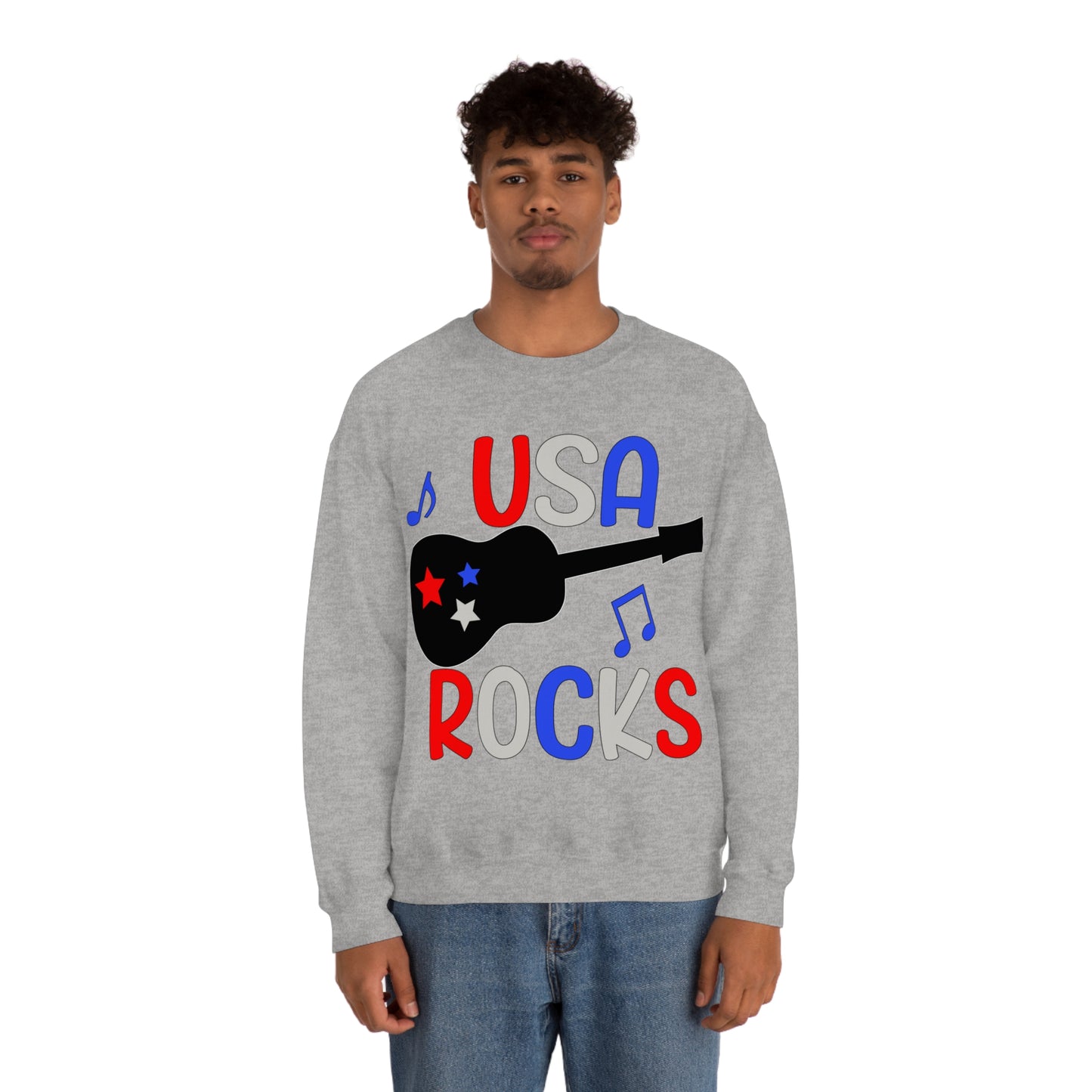 USA-Rocks Crewneck Sweatshirt