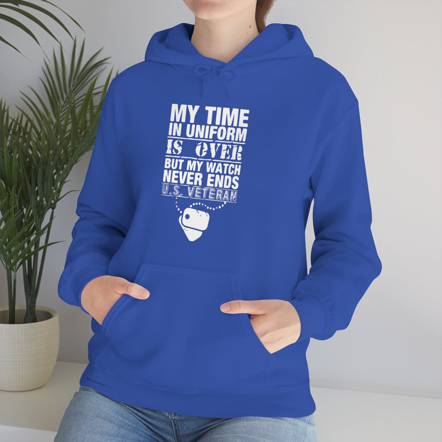 my time in uniform is over Hoodie