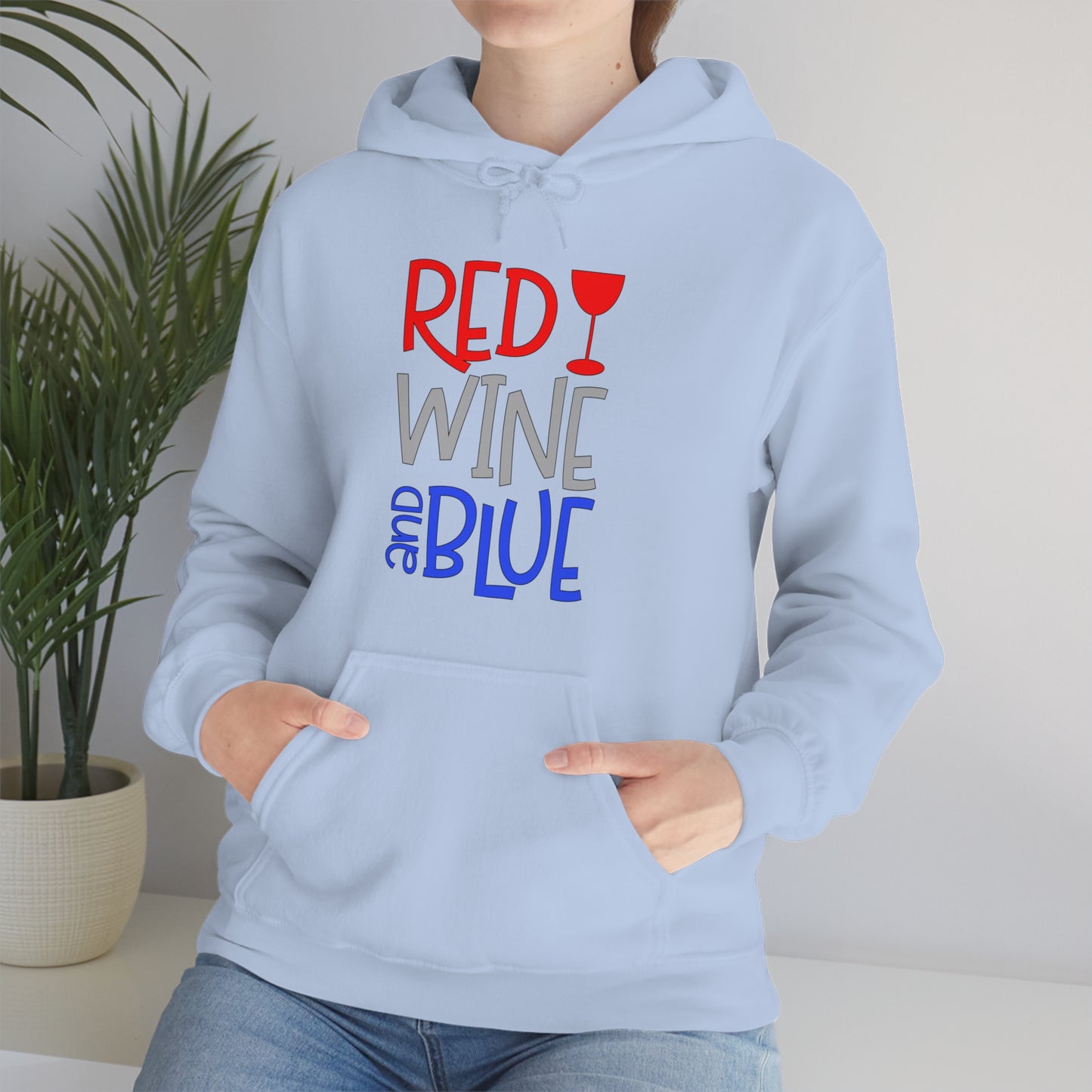 Red Wine Blue Hoodie